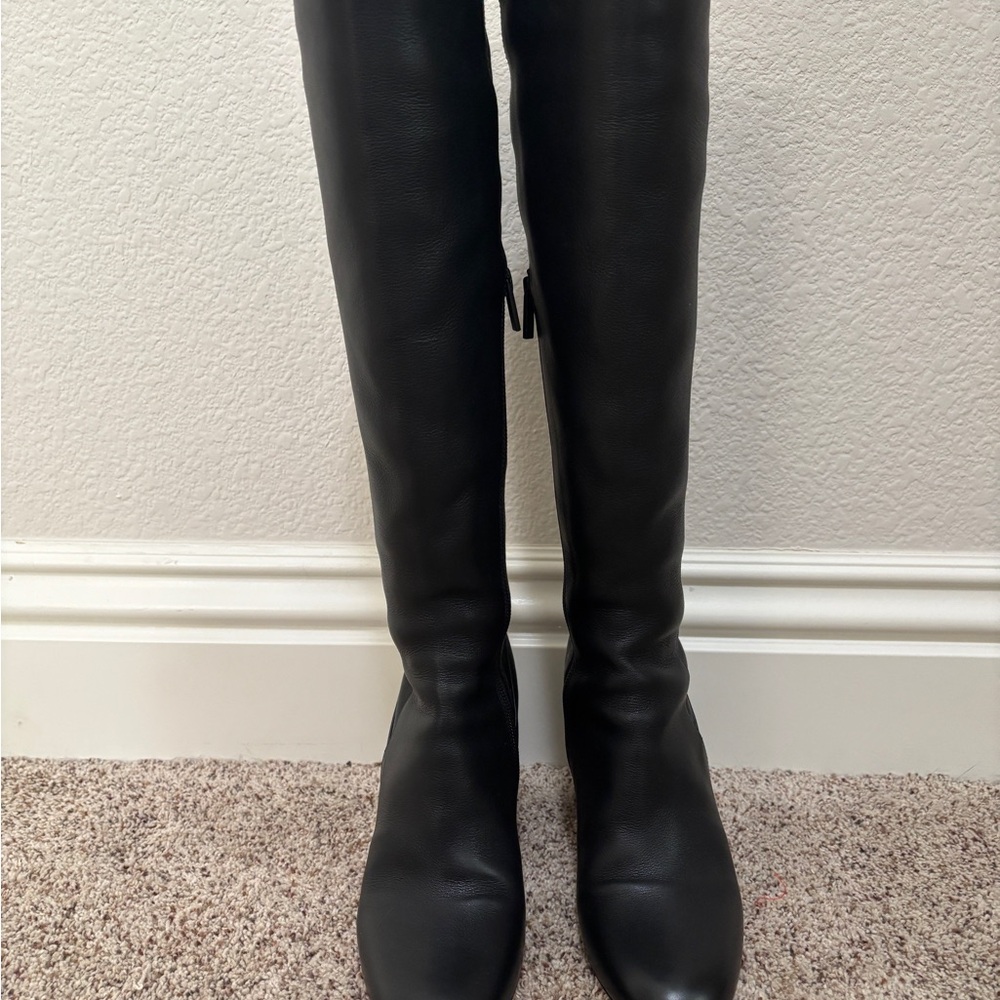 Christian Louboutin Jane 85mm Black Over the Knee Boots
